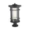 Z-Lite Jordan 1 Light Outdoor Pier Mounted Fixture, Black And Clear Seedy 570PHXL-553PM-BK - alternate 5